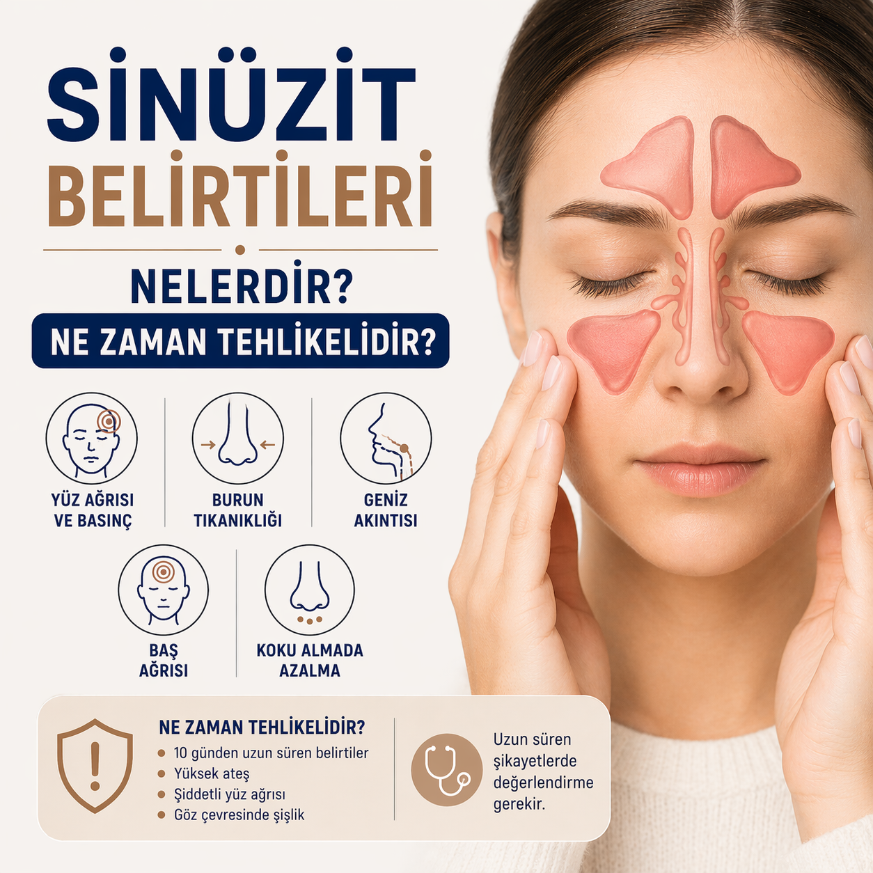 Sinüzit Belirtileri Nelerdir? Ne Zaman Tehlikelidir? 